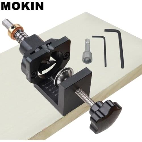 Adjustable Hinge Hole Drill Guide Locator Dowel Jig 35mm Drilling Bit Hole Opener For Door Cabinet Hinge Home Improvement Tools