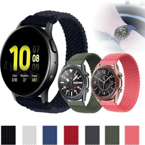 Nylon Original 20 22mm band For Samsung Galaxy Watch 42 46mm Active 2 40/44mm/3 41 45mm wristband For Huawei GT2 42 46mm/gt2 pro