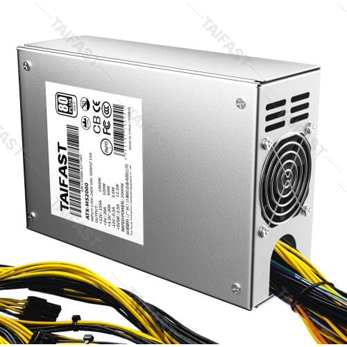 Taisu Bitcorn High Efficiency ATX 2000W Mining rig miner pico psu 80 PLUS Power Supply For Ethereum Professional Rig GPU