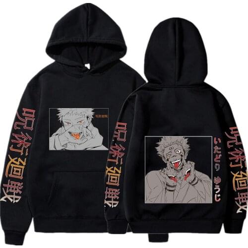 Jujutsu Kaisen Women/man Pullovers Hoodies Sweatshirts Itadori Yuji Print Anime Hoody Streetwear Tops