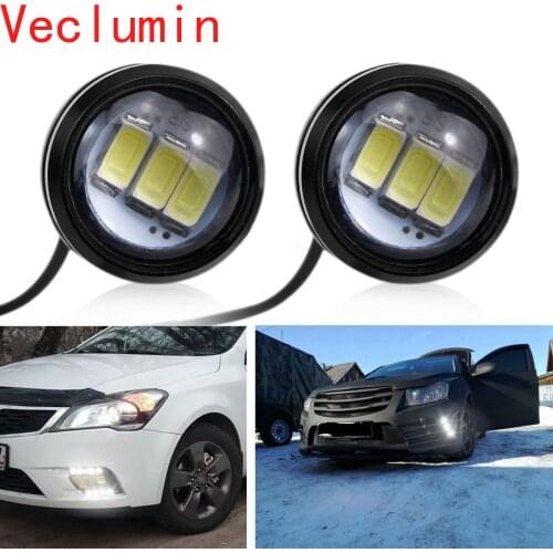 2PCS Car DRL Eagle Eye Angel Eyes LED Daytime Running Light Motorcycle Screw Lamp Source Waterproof 5630SMD Car Styling