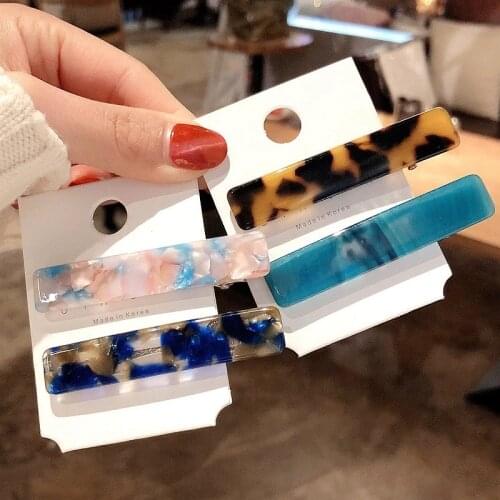 2020 New Stye Resin Acetate Hair Clips For Women Barrettes Hair Clips Hairclip Sweet Daily Girls Heaswear Fashion Accessories