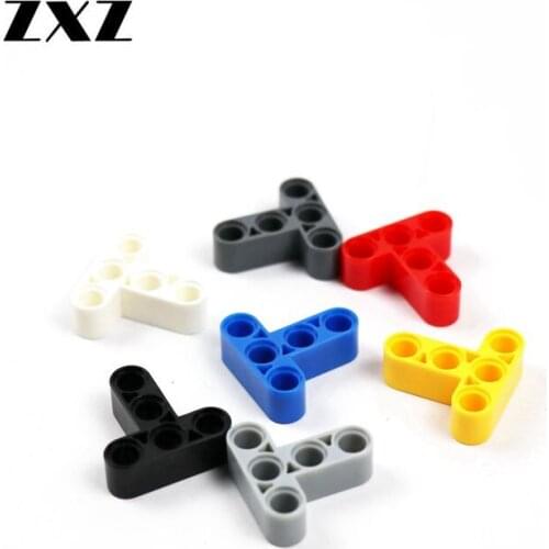 50pcs T Shape Model Building Blocks Bricks Liftarm Beam 3 x 3 Thick Technical Part 60484 Bulk