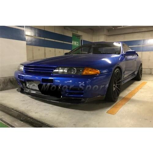 Car Accessories Carbon Fiber Front Lip Fit For 1989-1994 R32 GTR JUN Style Front Bumper Lip Front Splitter Car Stying