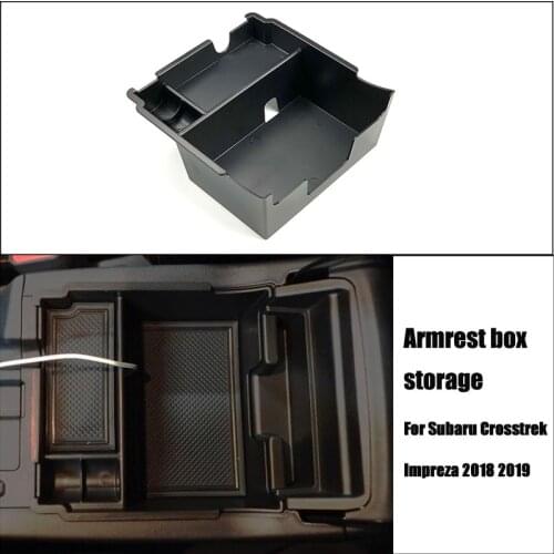 Automobile Armrest Storage Box For Subaru XV Crosstrek Impreza Outback Legacy Forester Center Console car Accessories