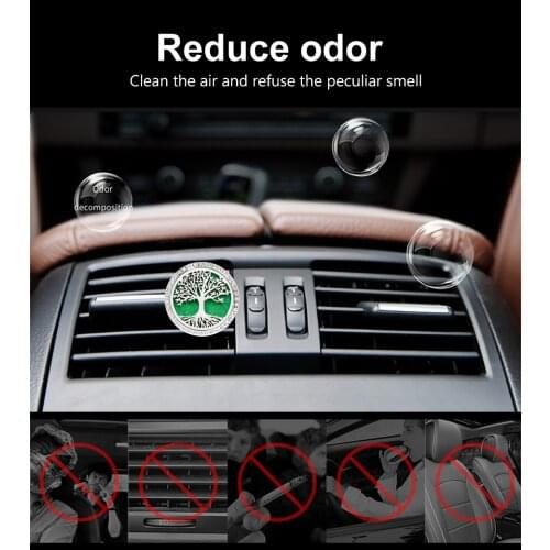 Bling Love heart mixed style Essential Oil Car locket Vent Clip Locket Perfume Diffuser 316 L Stainless Steel Magnetic 10 Pads