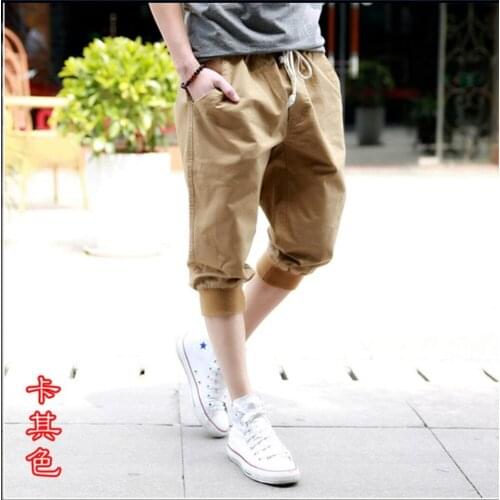 2020 Summer New Casual Pants Capris Loose 100% Cotton Harem Pants Hip Hop Pants / M-3xl