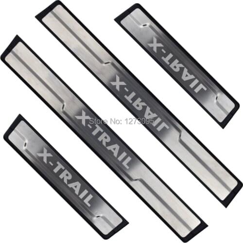 For Nissan X-Trail XTrail 2014-2018 2019 Stainless Door Sill Scuff Plate Kick Guard Pedal Threshold Step Protector Car Accessory