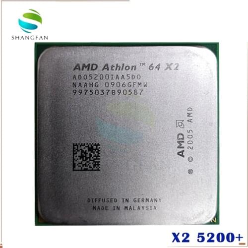 AMD Athlon X2 5200+ 2.7GHz Dual-Core CPU ADO5200IAA5DO ADO5200IAA5DU ADO5200IAA5DD Processor Socket AM2 940pin