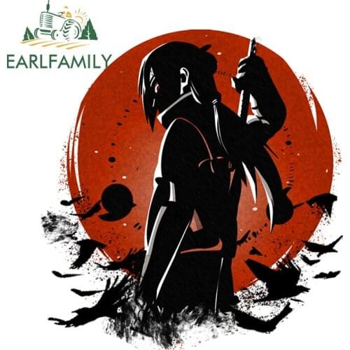 EARLFAMILY 13cm x 12.3cm Car Sticker for Samurai Warrior Anime Car Assessoires Refrigerator Decal Personality Motorcycle Decor