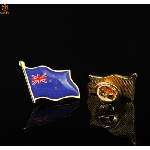 World Cup Oceania National Emblem Badge New Zealand Flying Flag Brooch Lapel Pin Large Event Special Badge Jewelry