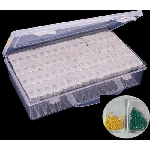 Diamond Painting Tools Beads Container Resin Rhinestone Daimant Embroidery Stone Storage Accessory Mosaic Convenience Box BK