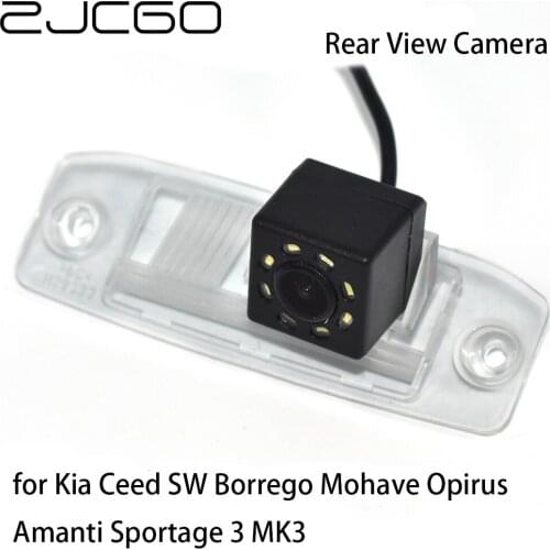 ZJCGO CCD Car Rear View Reverse Back Up Parking Night Vision Camera For Kia Ceed SW Borrego Mohave Opirus Amanti Sportage 3 MK3