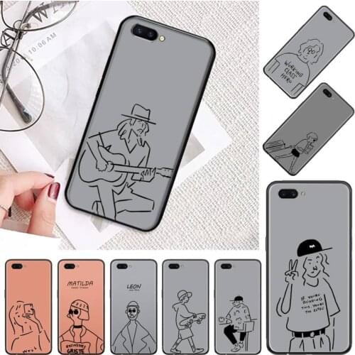 Leon movie line funny design Phone Case For OPPO A ax 3 5 3 37 57 59 37 73 75 83 71 2018 11 1k s PRO