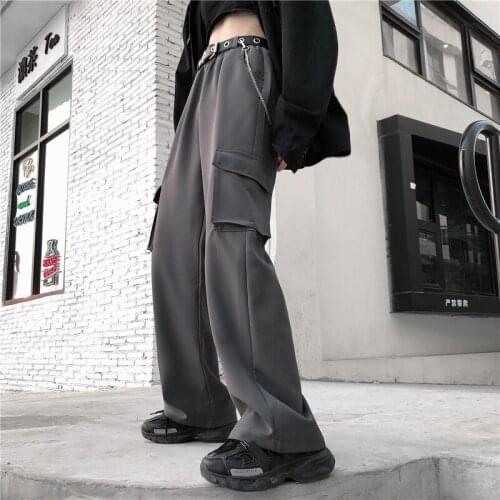 Streetwear Goth Cargo Pants Harajuku Joggers Fashion Hip Hop High Waist Trousers Female Casual Sweatpant Loose Women Harem Pants