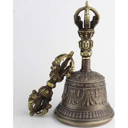 Wholesale Buddhist articles efficacious Practice of Tantric ritual # Tibetan Nepal Buddhism Jin Gangchu Vajra buddha vajra bell
