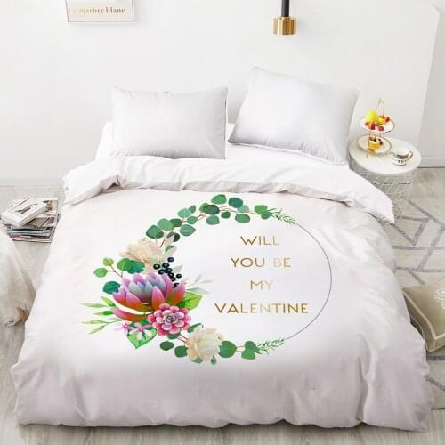 Duvet cover Comfortable Quilt Blanket Case Queen King Bedding 140x200 240x260 for Home Nordic simple VALENTINE