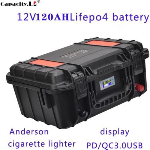 12V Lifepo4 battery 120AH backup battery pack Marine motor Solar energy storage battery Outdoor camping RV Motor equipment batte