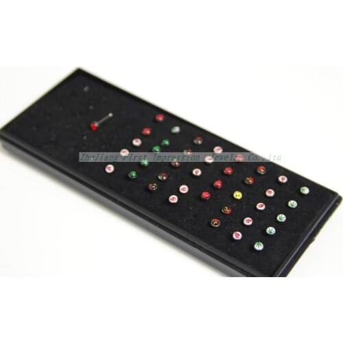 New Arrival Nose Ring Nose studs Hot sell 40pcs/lot -one box free shipping mixed style