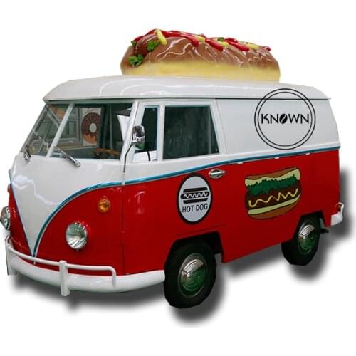 Hot dog fast food electric food cart/truck/trailer outdoor use for EU market