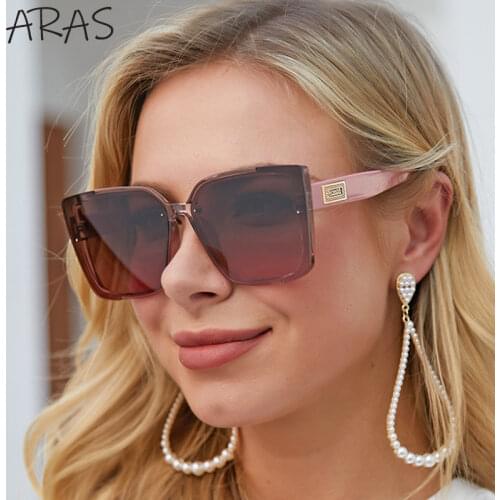 Trendy Square Big Frame Sunglasses Fashion Retro Classic Large Frame Sun Glasses Luxury Brand Designer Eyewear UV400 Lunettes