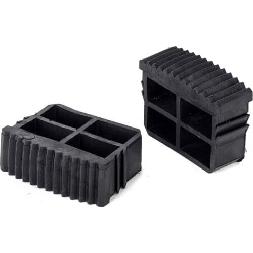 1 Pair Replacement Rubber Step Ladder Skid Resistant Step Ladder Feet Stable Non Slip Ladder Chassis Foot Pad