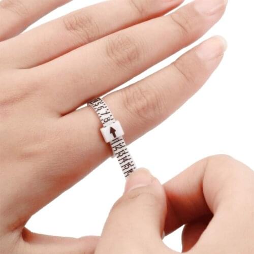 1pc Ring Sizer UK/US Official Ring Size Measuring Instrument Men Women Finger Sizers Professional Jewelry Accessories Tools DIY