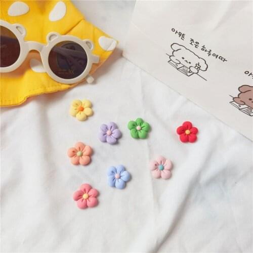 1PCS Hand painted flowers Buckle Shoelaces Decoration Accessories DIY Shoe charms design Three-dimensional flower Accessory