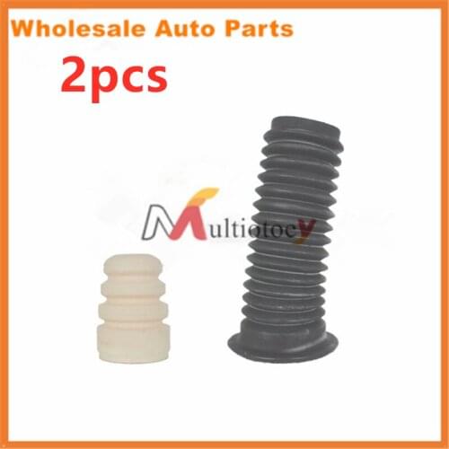 2X DJ3534111 D65134012 Front Shock Strut Boot Bellow Bump Stop Rubber For Fiesta 2009-2013 Mazda 2 2007-2014
