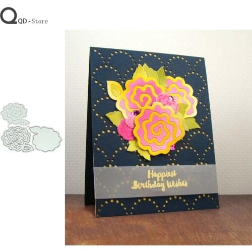 3D Flower Metal Cutting Dies Scrapbook Handmade Tools DIY Card Make Mould Model Craft Decoration New 2021 Wholesale