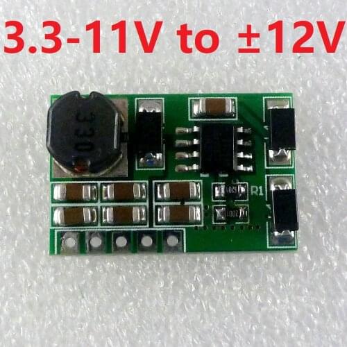 8W 3.3V 3.7V 5V 6V 9V to +12V -12V Dual-Voltage DC DC Converter Step up Boost Module Power supply