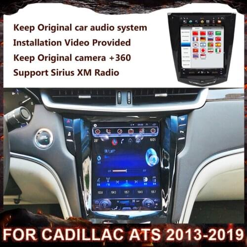 10.4 inch Android 9.0 For Cadillac ATS 2013-2019 Car Radio Automotivo PX6 DVD Multimedia Player Auto GPS Navigation Head Unit