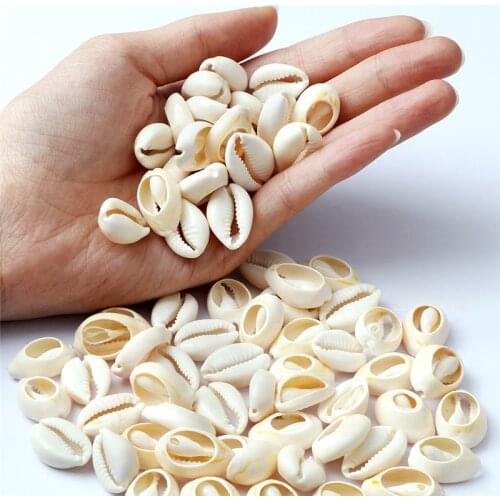 20/30/50Pcs White DIY Sea Shell Conch Charm Cowrie Beads Jewelry Accessories For Women Beach Seashell Bracelet Necklace Earrings