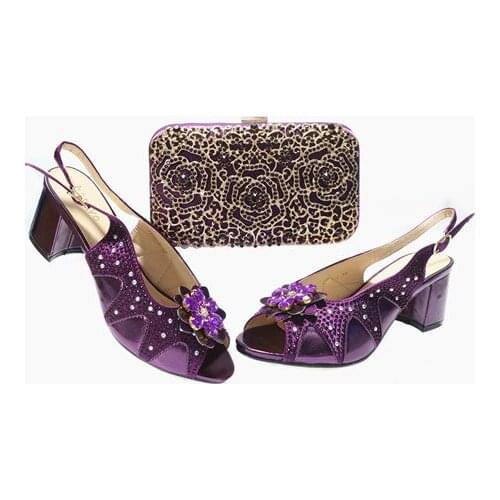 Doershow fashion red Shoe and Bag Set Italian Matching Shoe and Bag Set African Shoes and Matching Bags Italian SGT1-7