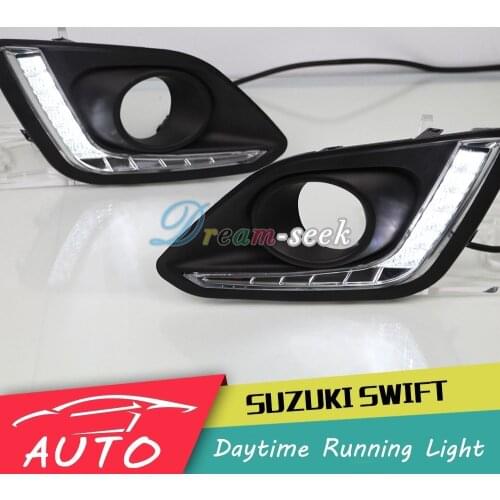 DRL For Suzuki Swift Dzire 2014 2015 2016 LED Car Daytime Running Light Relay Waterproof Driving Fog Day Lamp Daylight