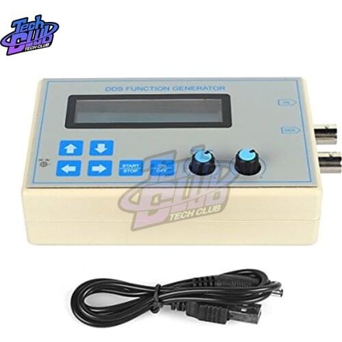 DC9V 1Hz-65534Hz DDS Function Signal Generator Sine Square Triangle Sawtooth Low Frequency LCD Display USB Cable