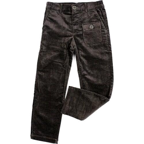 Winter Autumn Thick Warm Kids Boys Leggings Pant Teenage Boys Limited Children Pants Solid Vintage Slim Trousers 5Y 6Y 4P0876