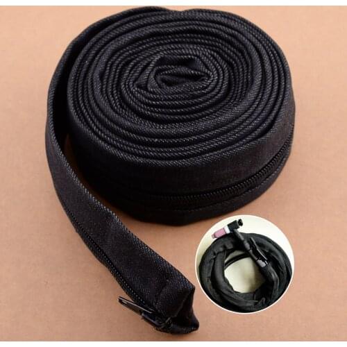 LETAOSK High Quality Black Cloth TIG Torch Welding Gun Power Cable Cover Cowboy Zipper Jacket 3.6 Meter