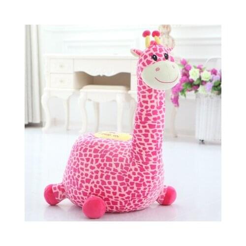 Cartoon giraffe large 70x50cm plush toy seat, giraffe doll soft floor seat , birthday gift x055