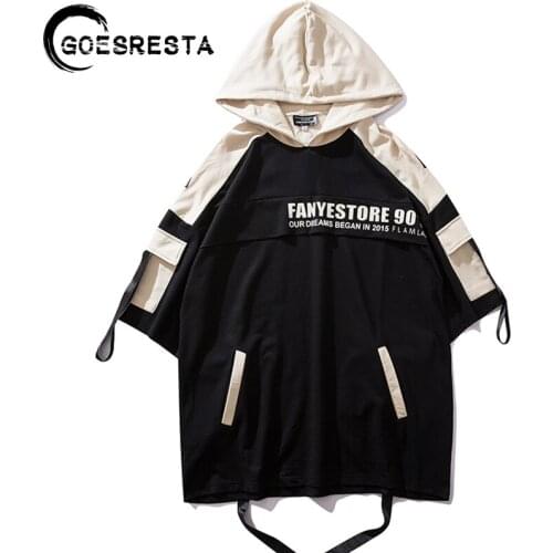 Men Hooded Sweatshirt 2020 Hip Hop Streetwear Multiple Pockets Summer Hoodie Cotton Casual Harajuku Hoodie Pullover Men Fashion