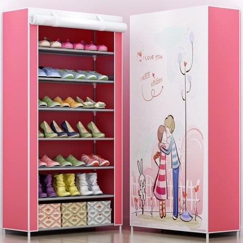 New Simple Shoe Rack Shoemaker Multi-Layer Home Storage Shoe Cabinet Dustproof Shoe Rack