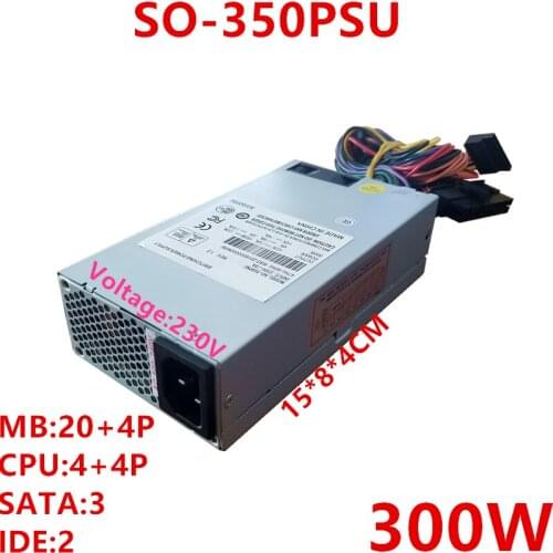 New Original PSU For Rosor AIO ITX FLEX NAS Small 1U 300W Power Supply SO-350PSU