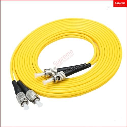 10M-50 Meters FC/UPC - ST/UPC Fiber Patch Cord FTTH Duplex Single Mode Cable 9/125 Length OR Other Connector Can BE Customized