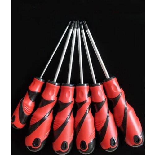 6pcs/set T10-T30 Torx Screwdriver Plum Screw Driver Magnetic Bolt Driver Screw-driving Tools T10 T15 T20 T25 T27 T30