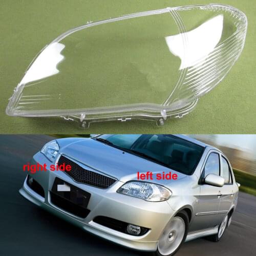 For Toyota Vios 2006 2007 Front Headlamps Glass Headlights Shell Cover Transparent Lampshades Lamp Lens