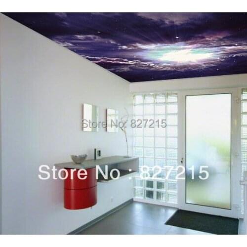 U-4126 universal print stretch ceiling film fantastic cosmic suitable for wall decoration