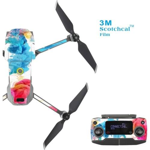 Full Set PVC Skin Decal Stickers For DJI MAVIC 2 Pro + Remote Control Waterproof Drone Body Decals Sticker Cover Wrap Guard