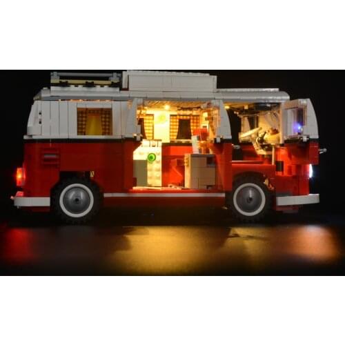 LED Light Set For L 10220 And 21001 Creator Expert T1 Camper VanBlocks Bricks Only Lighting Kit Not Include Model