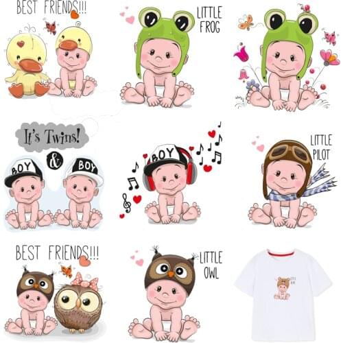 Iron-on Transfers for Clothing Patches for Clothes Baby Stickers Diy Cute Patch Flex Fusible Transfer Vinyl Adhesive Stripe I