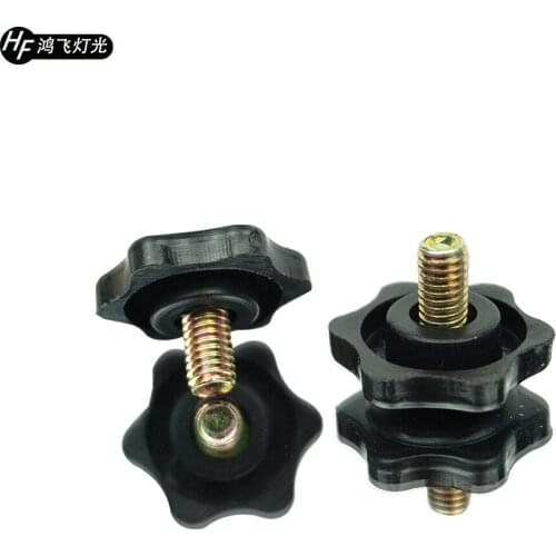 5 Pieces M6 M8 Plum Hand Tighten Nuts Handle Stage Par Light Accessories Thumb Nuts Clamping Knob Manual Nuts